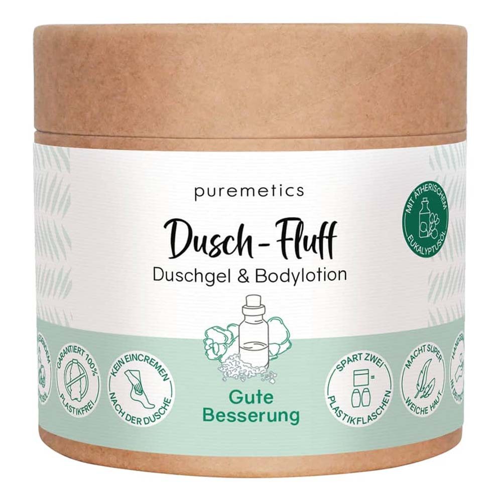 puremetics Körperpeeling 2in1 Dusch-Fluff - Gute Besserung 200g