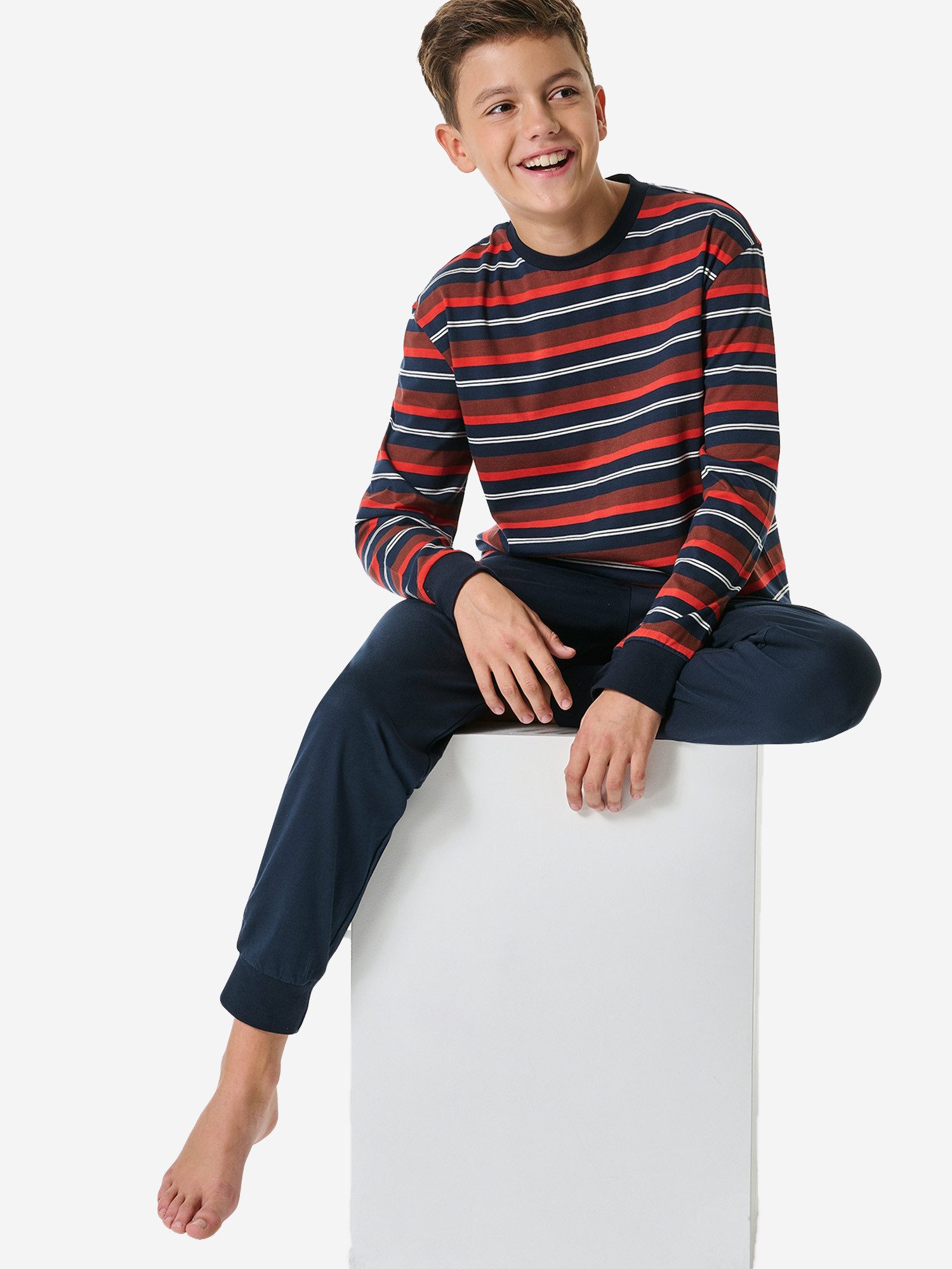 Schiesser Pyjama Nightwear 1 (2 tlg) schlafanzug schlafmode bequem