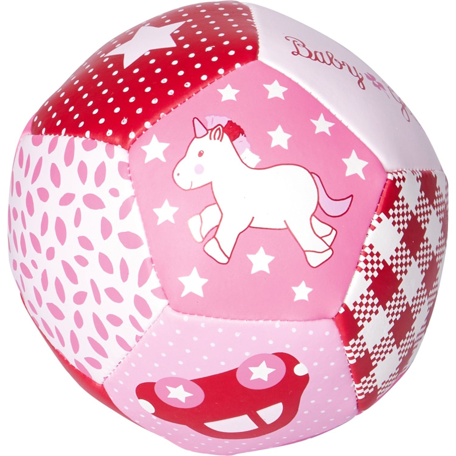 Spielball 16413 Softball Baby Glück, rosa