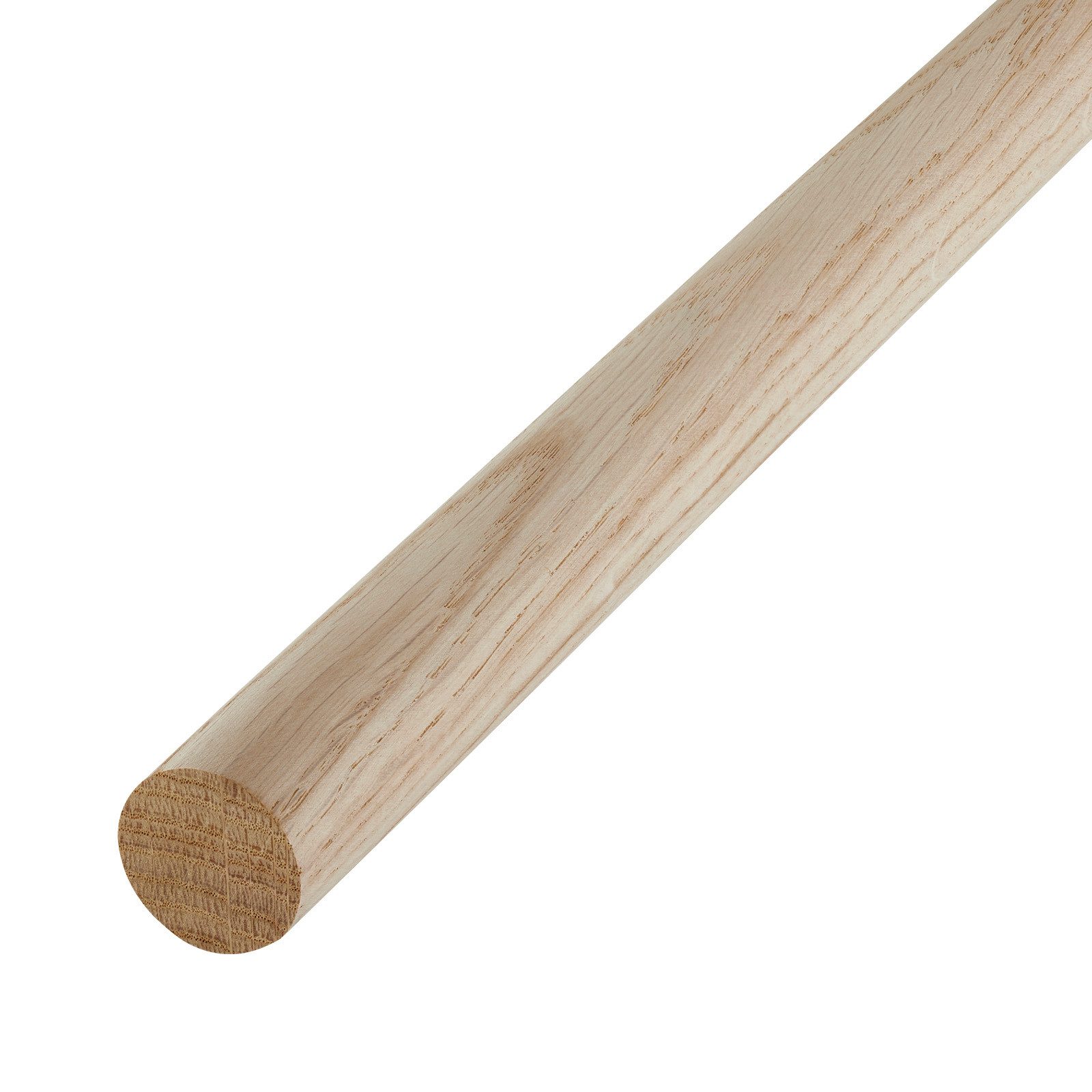 SO-TECH® Kleiderstange Garderobenstange Rundstab Holzstab zum Basteln Ø 30 mm Eiche (1 St), Länge: 50 cm