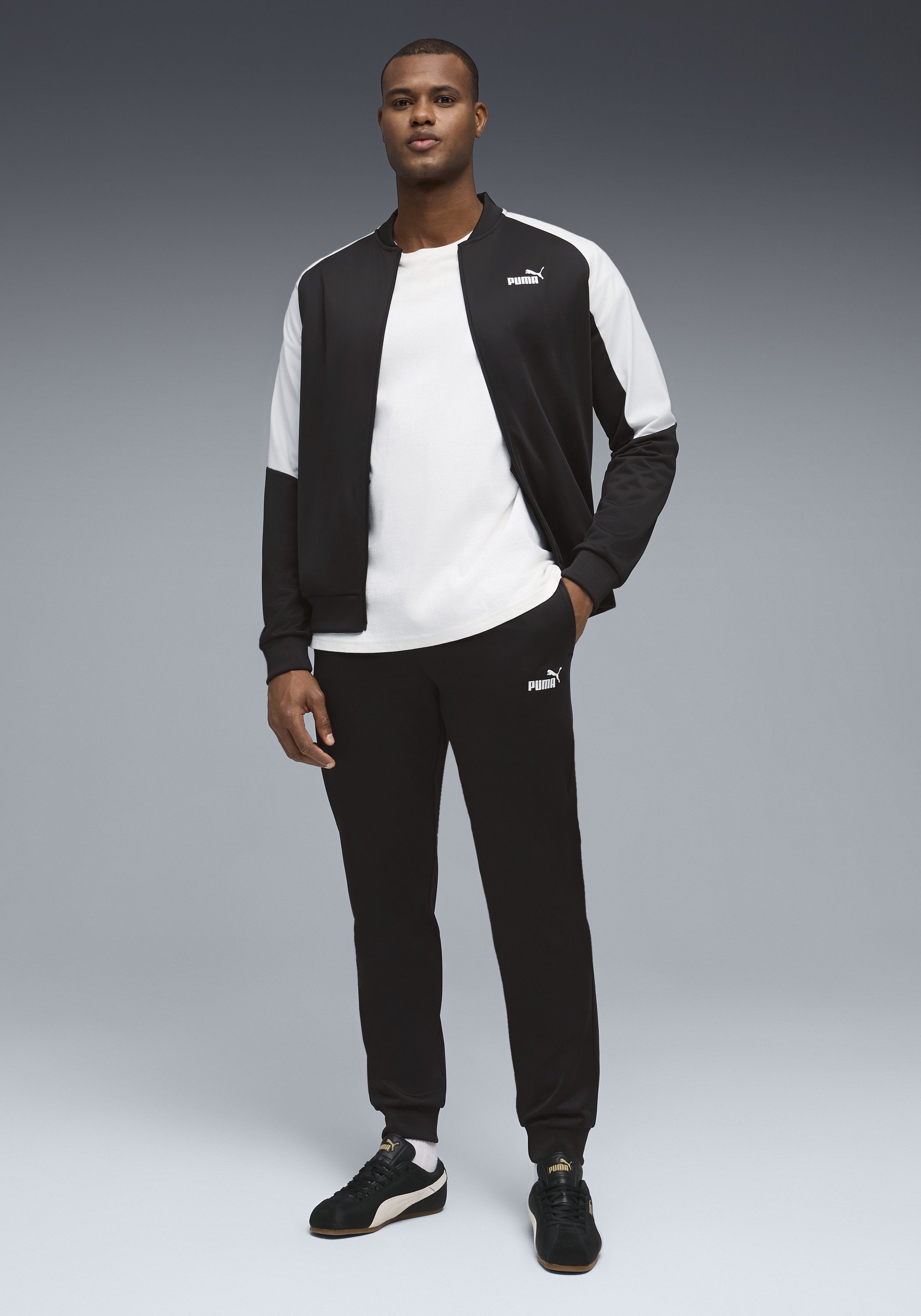 PUMA Trainingsanzug POLY BASEBALL SUIT (2-tlg), Set, für Sportmode und Streetwear, für Bewegungsfreiheit designt
