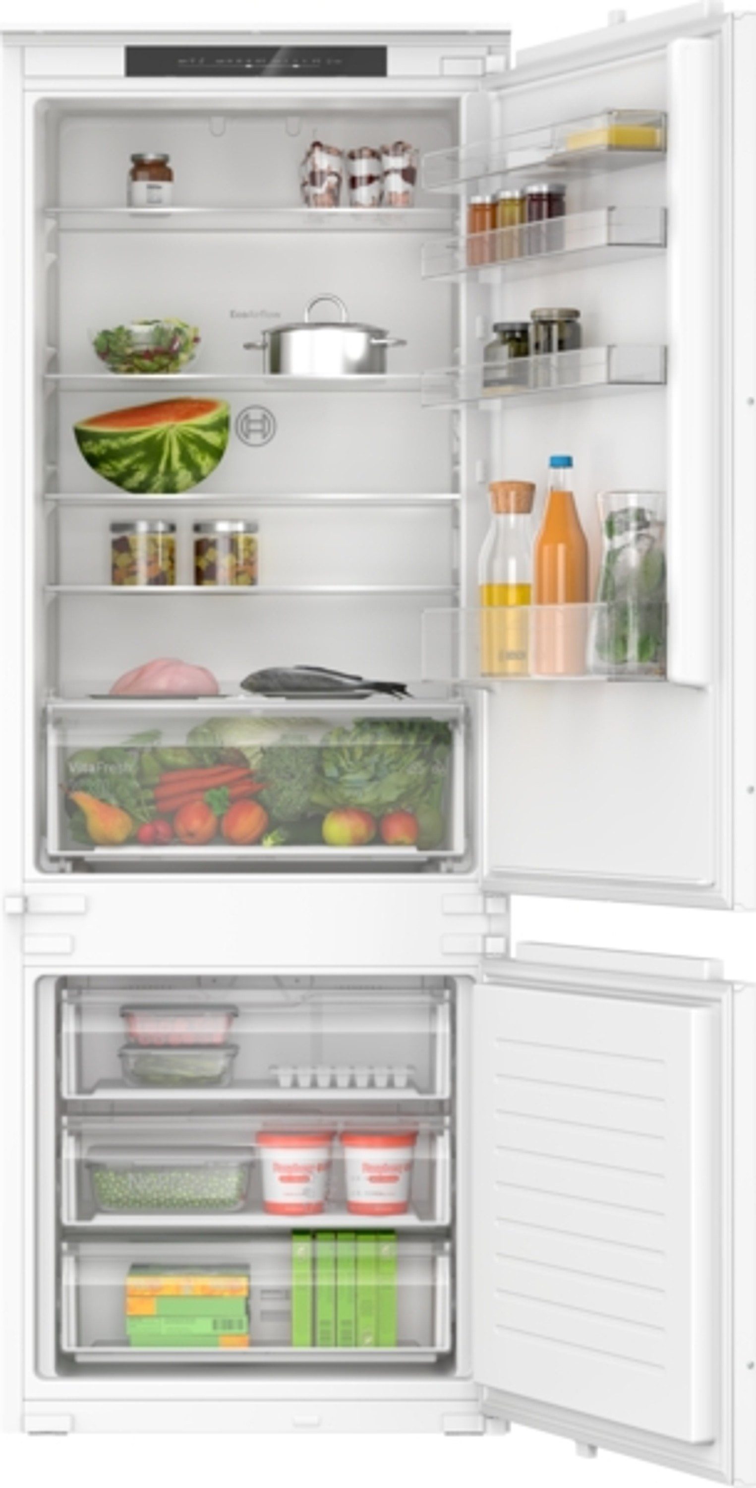 BOSCH Einbaukühlgefrierkombination 2 KBN96NSE0, 194 cm hoch, 69 cm breit