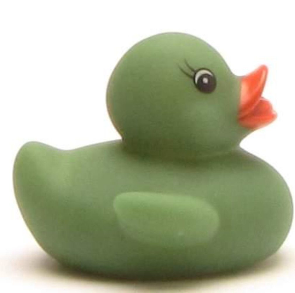 Schnabels Badespielzeug 5,5 Farbwechsel cm grün - - Badeente Quietscheente