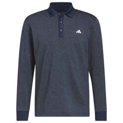 adidas Sportswear Poloshirt Adidas Heather Longsleeve Polo Navy