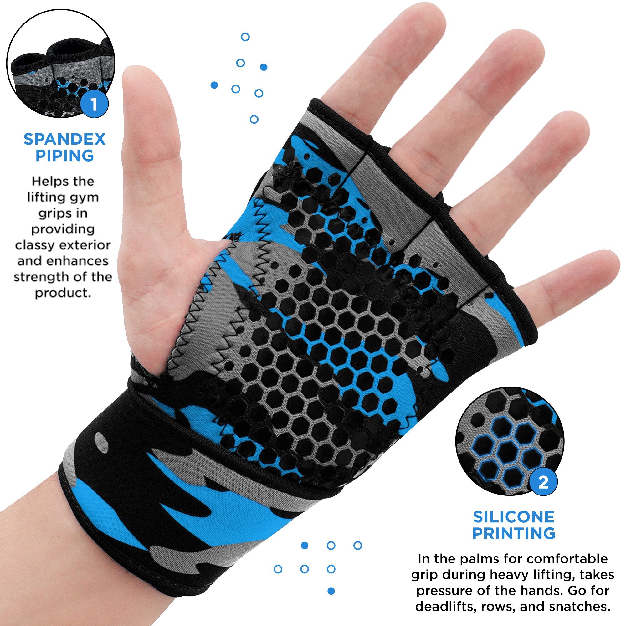 RDX Sports Trainingshandschuhe RDX X3 Gewichtheber Griffe günstig online kaufen