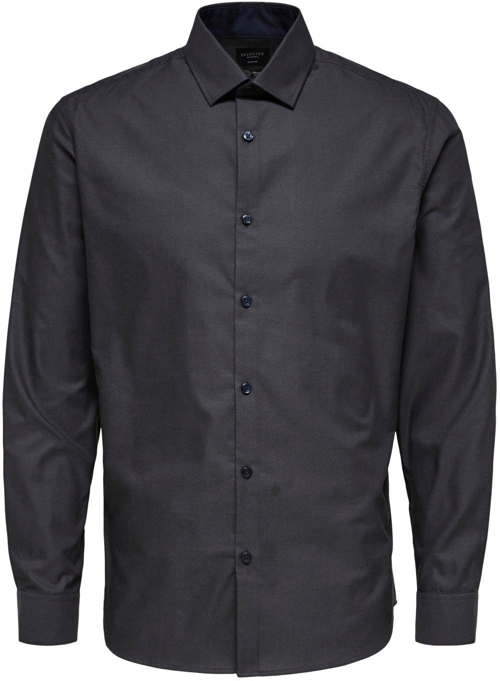 SLHSLIMNEW-MARK Langarmhemd SELECTED schwarz HOMME