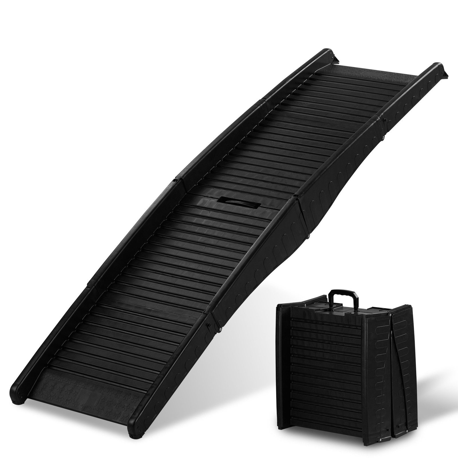 LALAHO Haustiertreppe Hundetreppe klappbar für Kofferraum, für Kofferraum Haustiertreppe, 150 x 39 cm