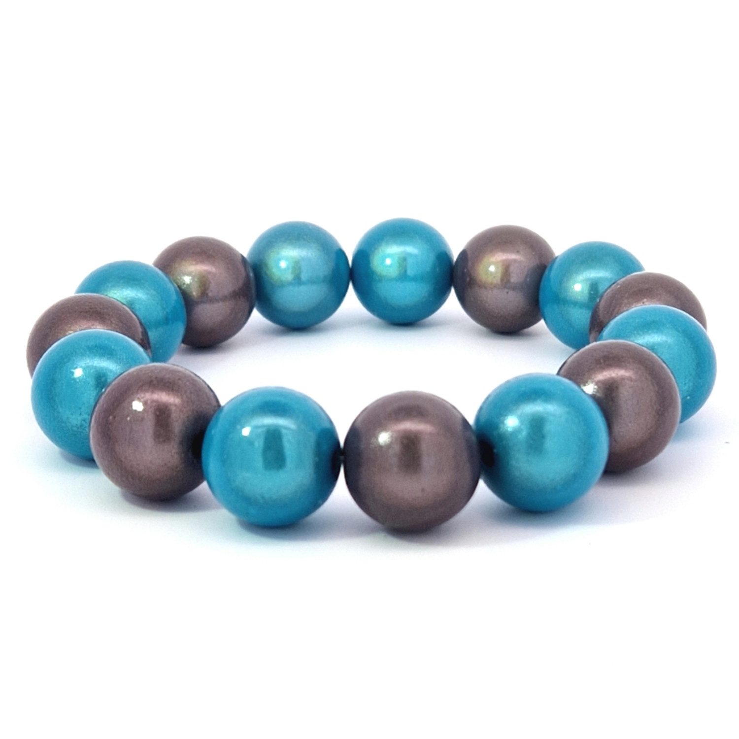 Impala Perlenarmband Armband Wonder aus leuchtenden 3 D Perlen 14mm