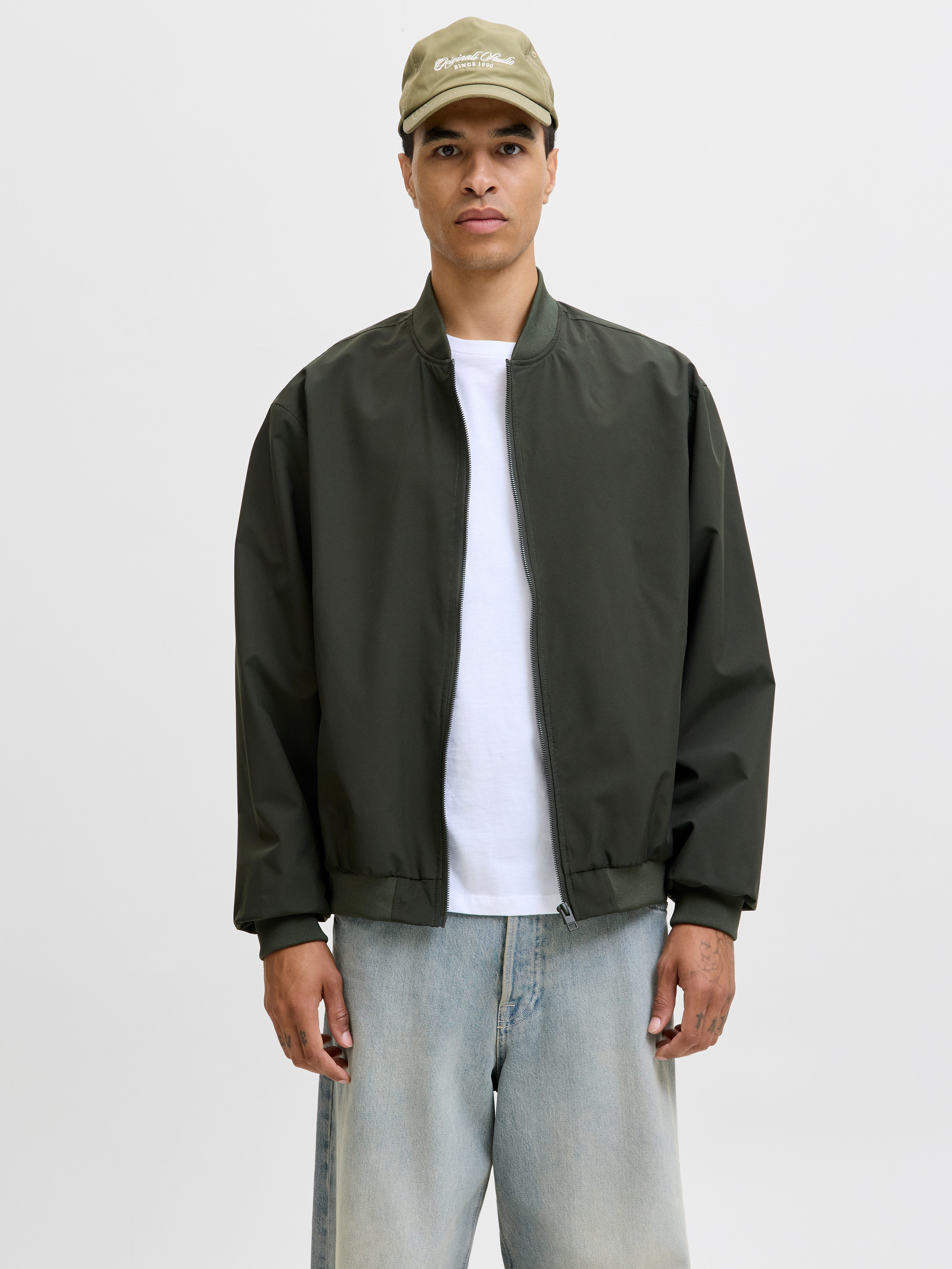 Jack & Jones Bomberjacke JJECHARGE BOMBER JACKET NOOS mit Rippbündchen günstig online kaufen