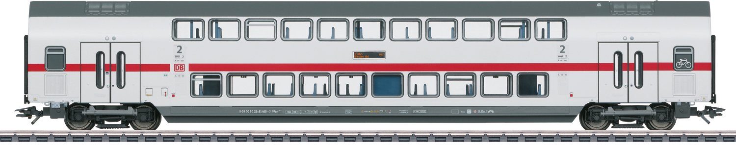 Märklin Легковой автомобиль IC2 Doppelstock-Mittelwagen DBpza 682.2, 2. Klasse - 43490, Spur H0, Made in Europe