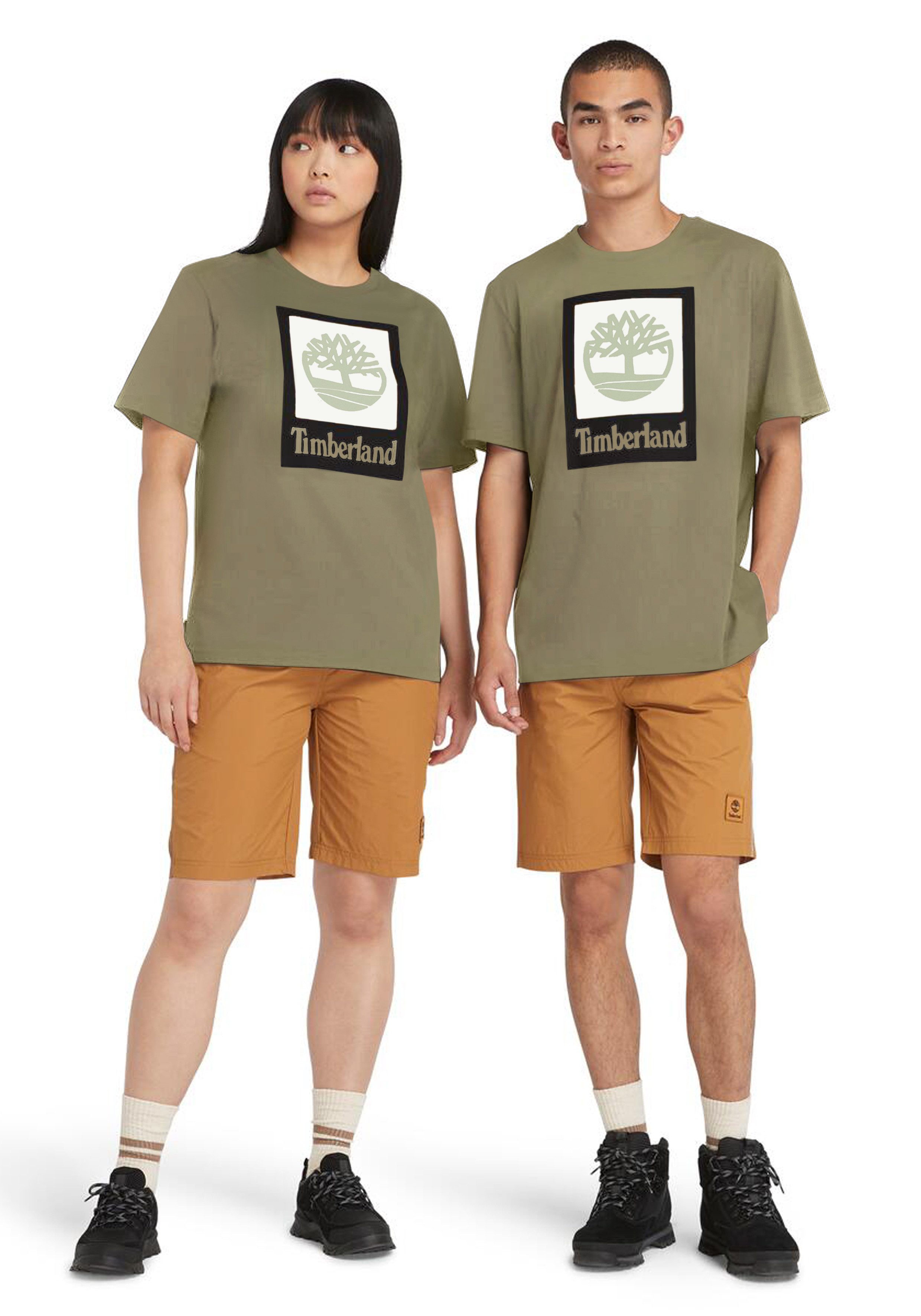 Timberland T-Shirt STACK LOGO Colored Short Sleeve Tee (1-tlg) UNISEX