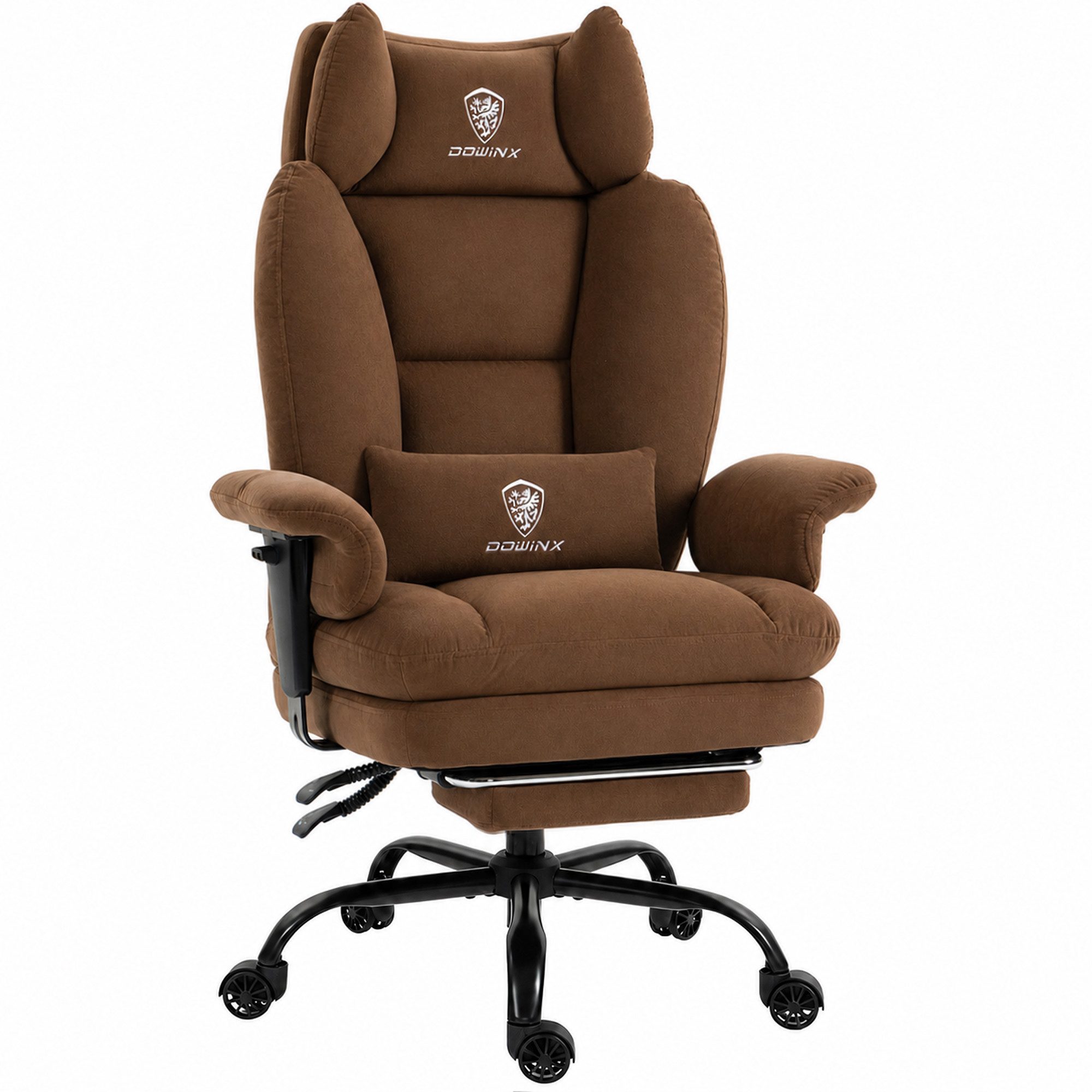 Dowinx Gaming-Stuhl Dowinx Luxus-Chefsessel mit Fußstütze, Komfort auch bei langem Sitzen (Packung), Chefsessel mit Atmungsaktivem Mesh & Verstellbaren Armlehnen