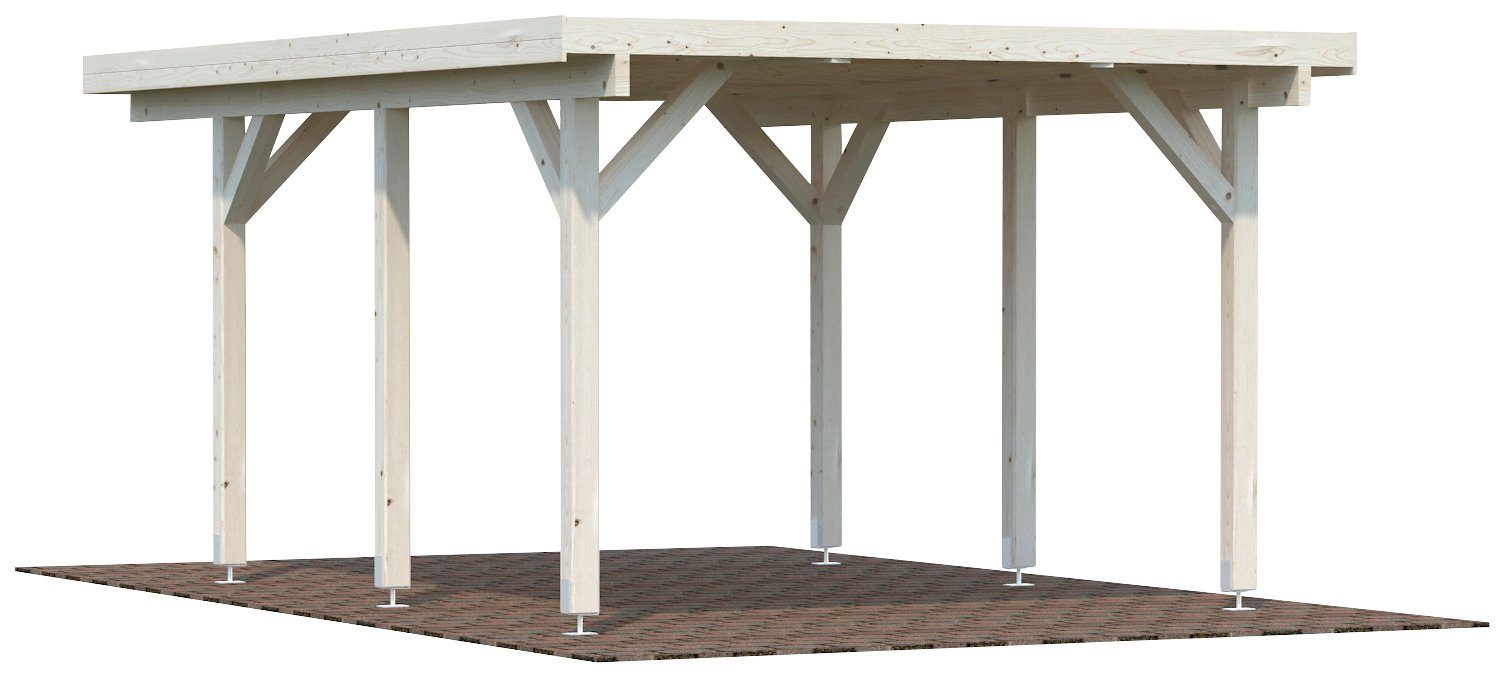 Palmako Einzelcarport Karl, BxT: 360x512 cm