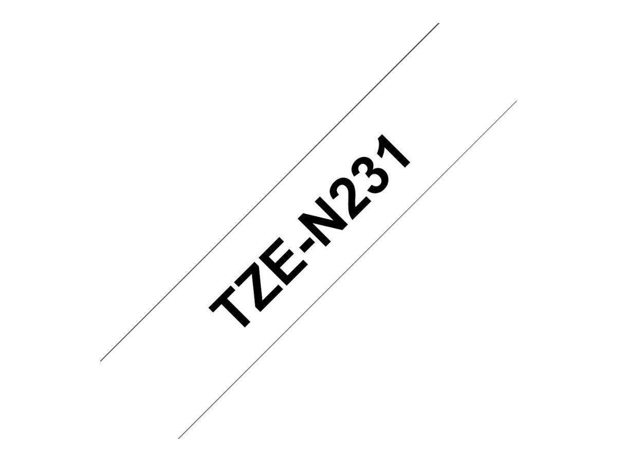 Thumbnail - Brother Beschriftungsband BROTHER Tape TZEN231/s/w/8m/12mm/no lamin/PT1000