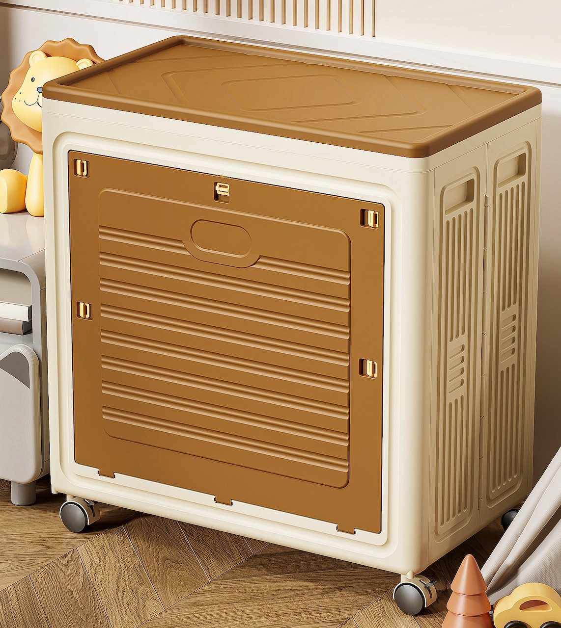 GarveeMore Aufbewahrungsbox Kunststoff-Lagerboxen 135L, mit Deckel, Stapelb günstig online kaufen