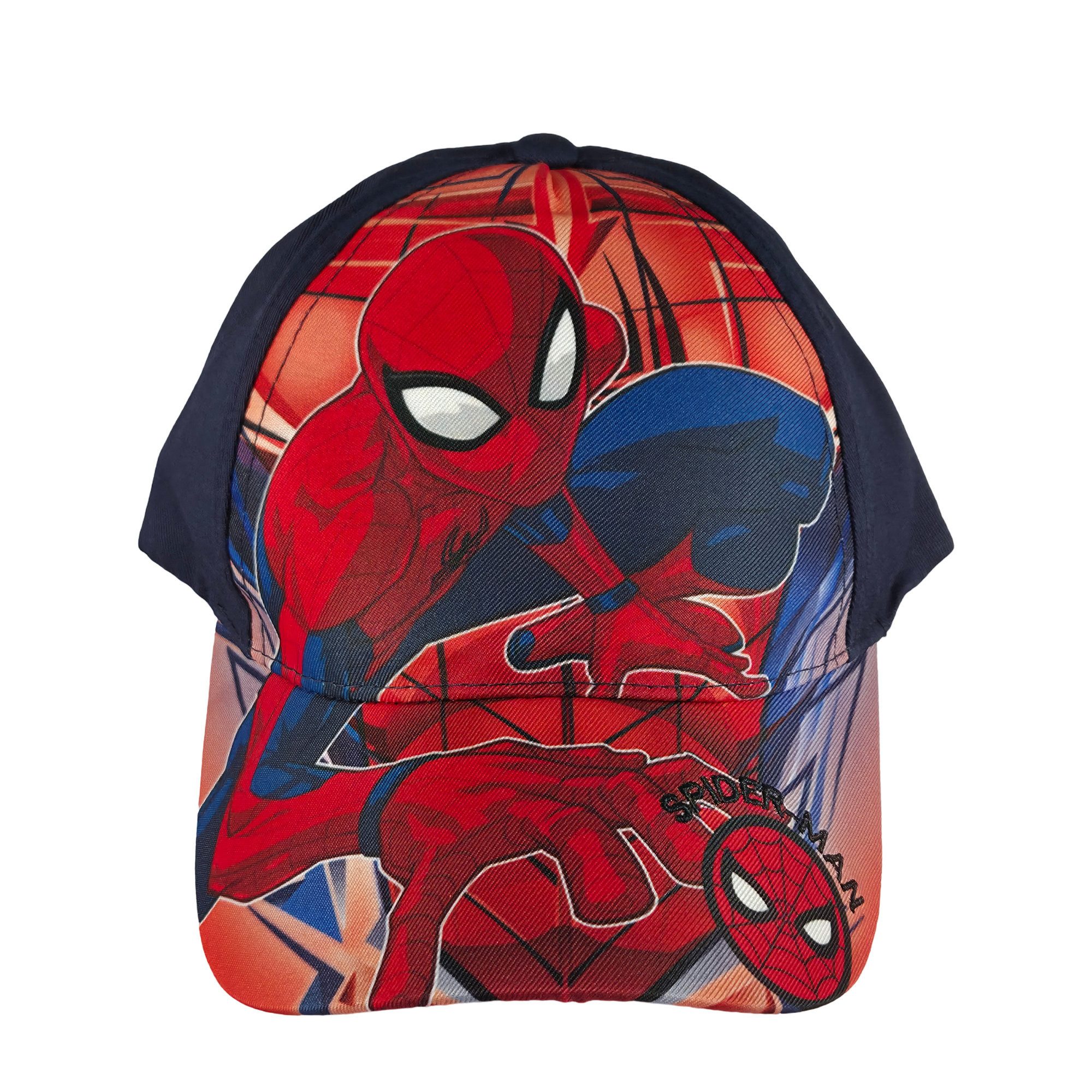 MARVEL Baseball Cap Marvel Spiderman Kinder Jungen Basecap Baseball Kappe Mütze Gr. 52 bis 54
