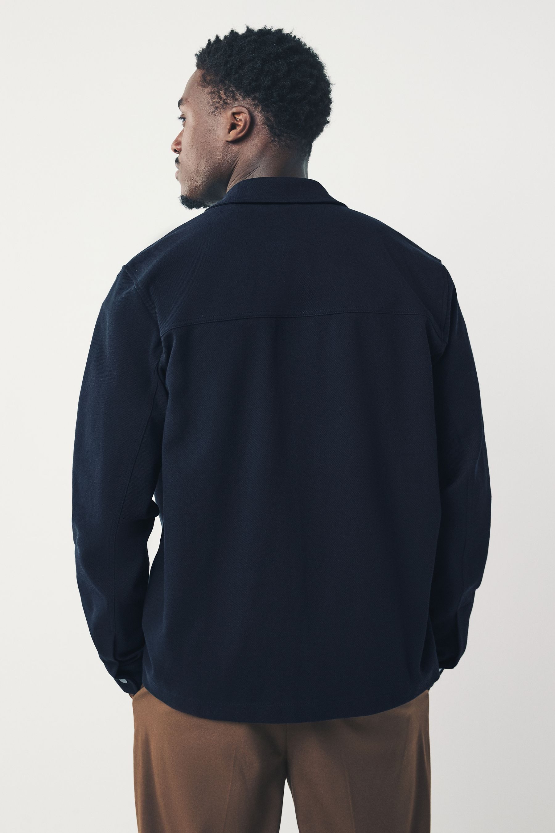 Next Hemdjacke Hemdjacke mit Druckknopfverschluss aus Jersey (1-St) günstig online kaufen