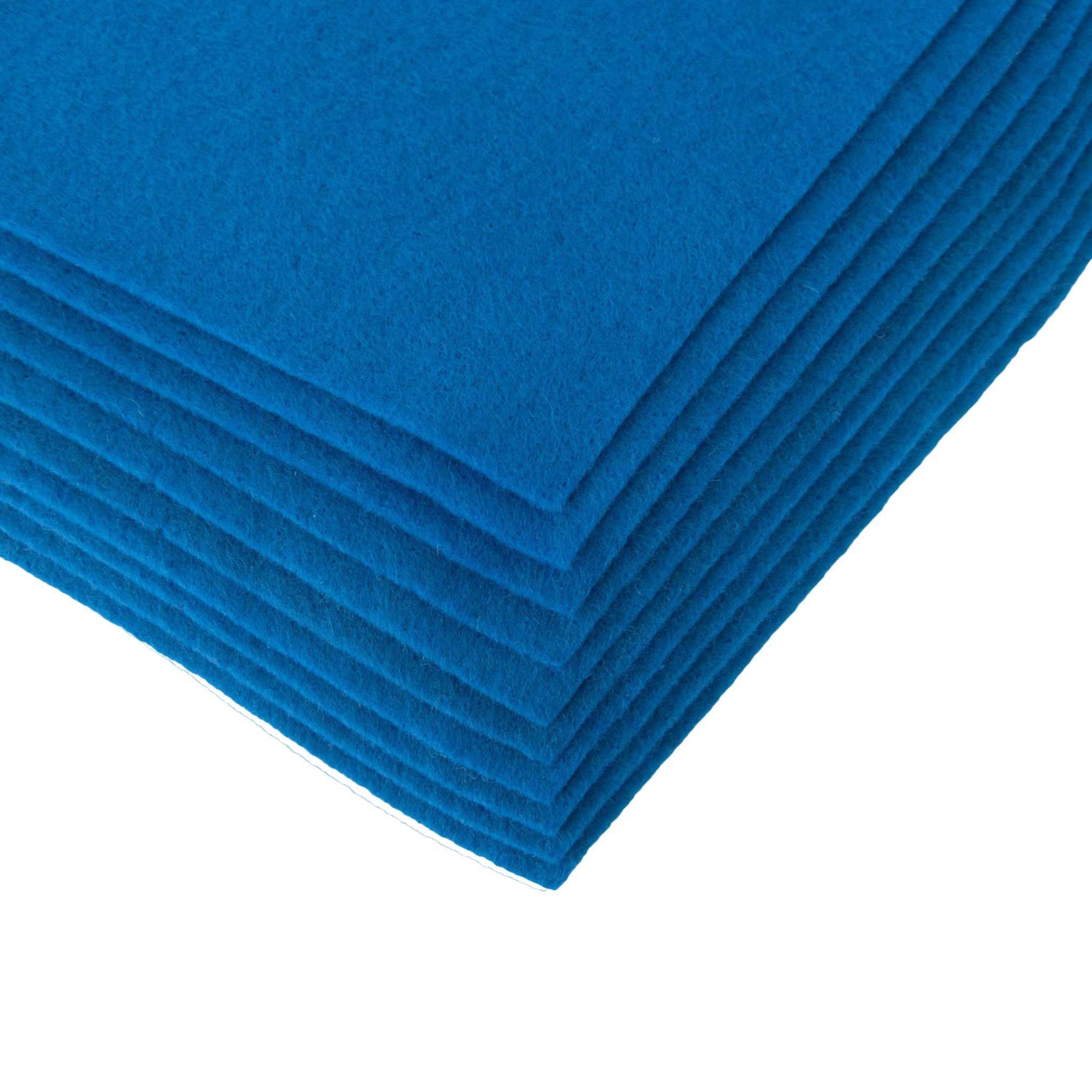 maDDma Bastelfilz Bastelfilz Bögen 10er-Pack Filz A4 Stärke 1,5-2mm Filzplatte, blau