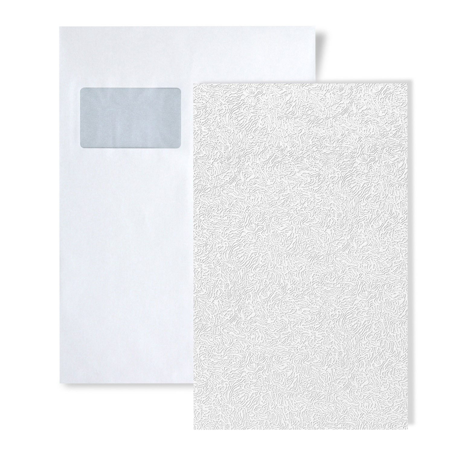 Edem Strukturtapete Tapeten MUSTER 80333BR60, grafisch, matt, Strukturmuster, (1 Musterblatt, ca. A5-A4), weiß