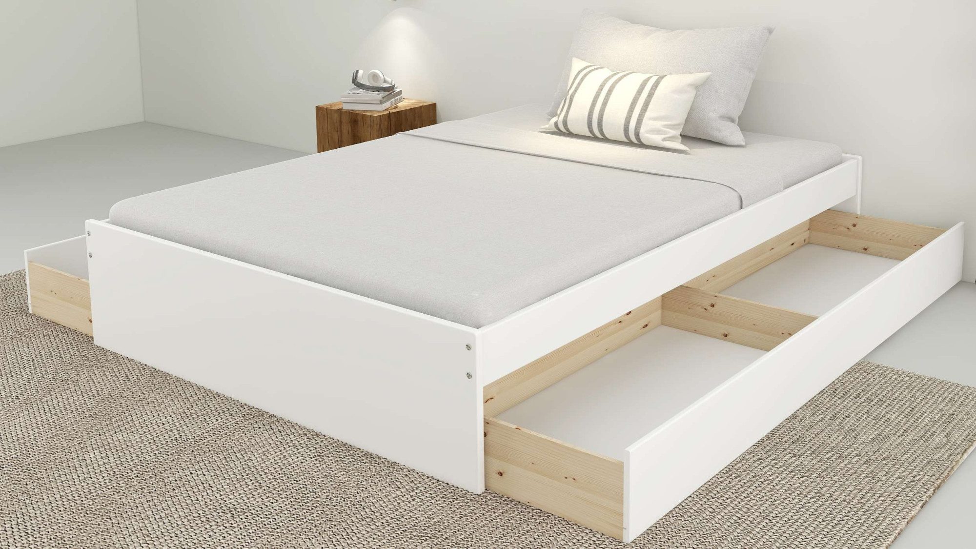 Home affaire Bettschubkasten Magdala, Bettkasten, Schublade, Breite 199 cm, günstig online kaufen