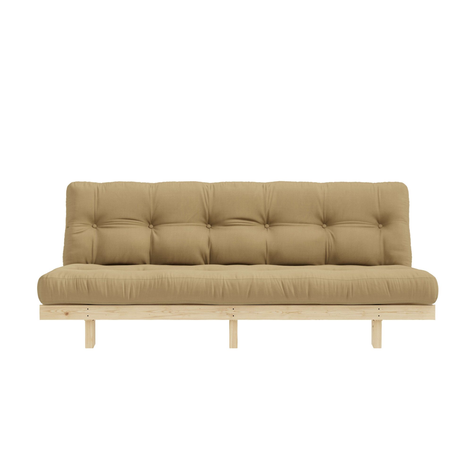 Karup Design Schlafsofa Lean 200 Schlafsofa, Gästebett, Sofa mit Futonmatratze, 2 Teile, Inkl. Futonmatratze, Liegefläche 130x200 cm, FSC® zertifizierte Kiefer