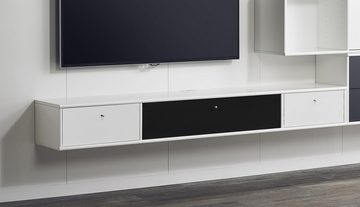Hammel Furniture TV-Board Mistral Fernsehschrank, Medienmöbel, Hängend, mit Klappe mit Akustikstoff, Kabeldurchführung, Lowboard, B: 177 cm