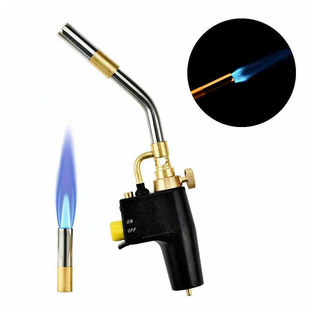 ibettertec Weichlötbrenner Propangas-Lötbrenner mit MAPP-Gasanschluss, 3 Düsen, 2 kW, 2800°C, Hartlöten & Schweißen, Klempnerwerkzeug
