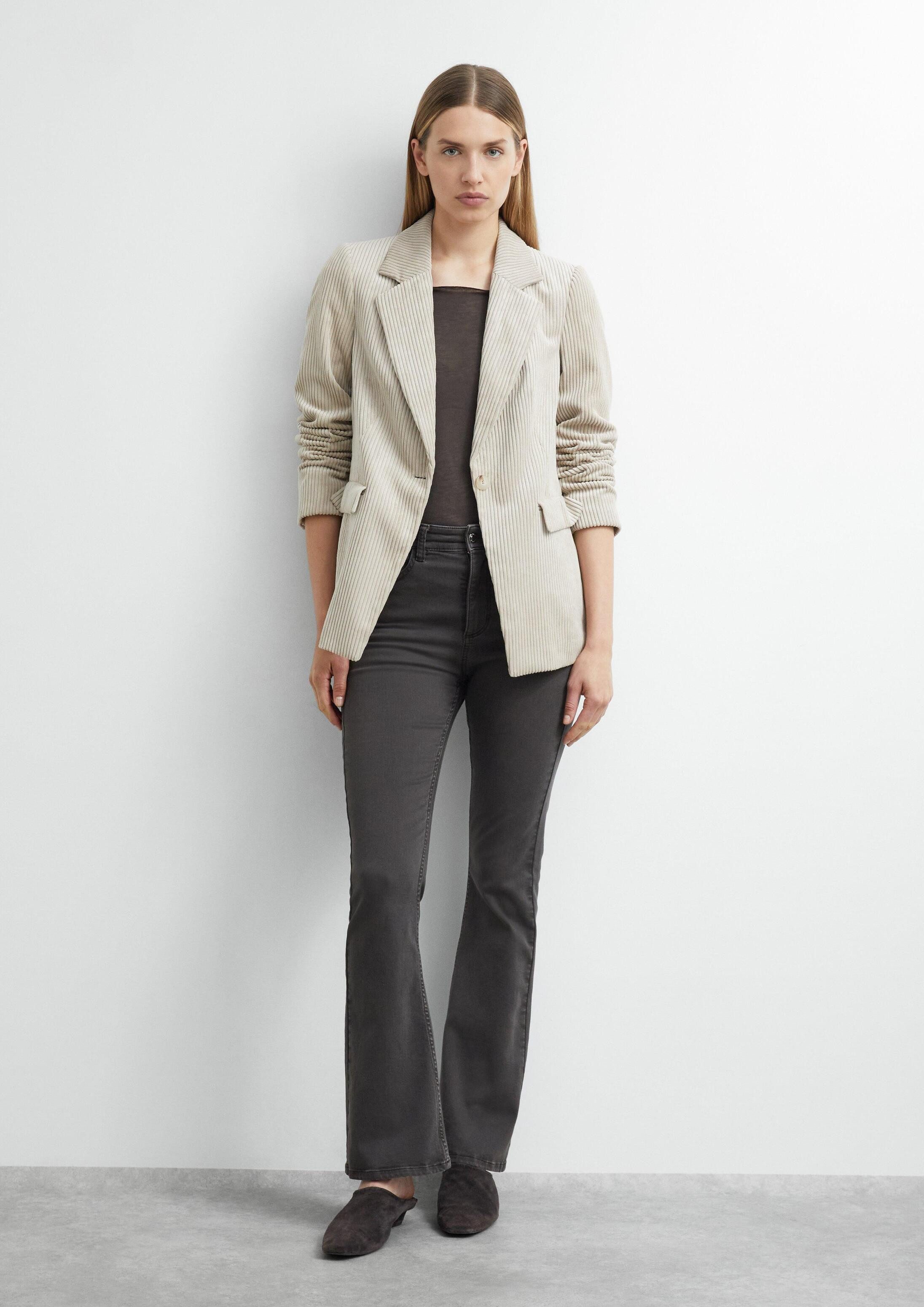 comma Bootcut-Jeans Jeans-Hose EMMA - Coloured Denim im Flared Fit