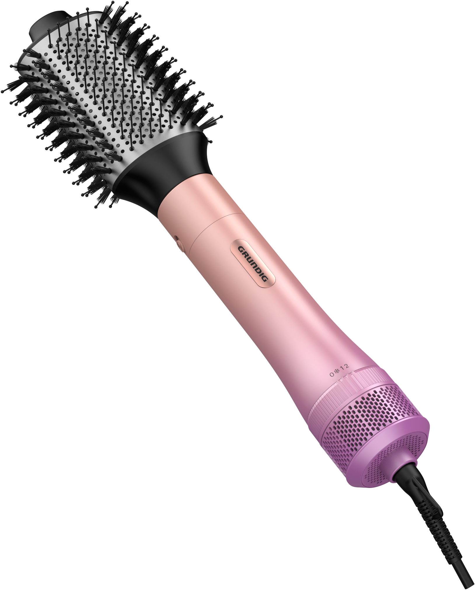 Grundig Warmluftbürste HS 6482, Ionic-Funktion, ovaler Aufsatz für Locken, Wellen & Volumen
