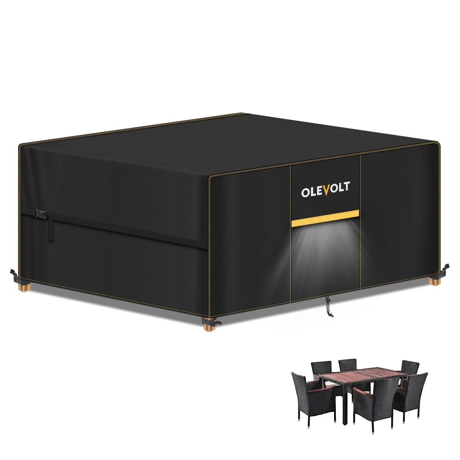 LuxusKollektion Gartenmöbel-Schutzhülle Gartenmoebel Abdeckung 180x120x74cm Schwarz (1-St)