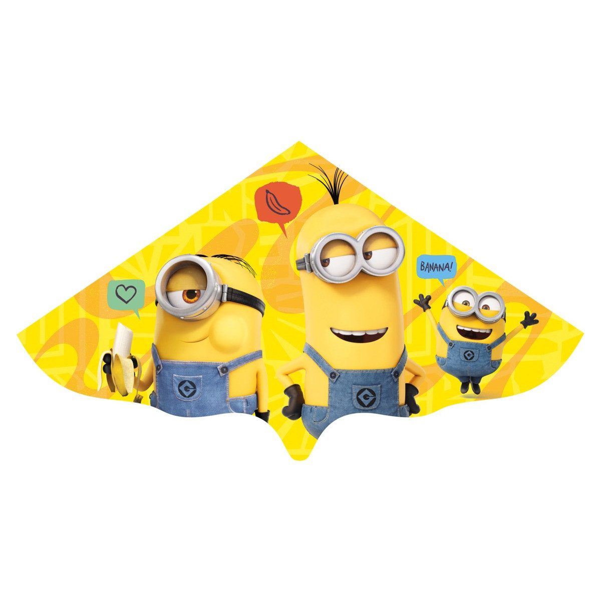 Paul Günther Flug-Drache Kinderdrachen Minions 115x63 cm 20-40km/h