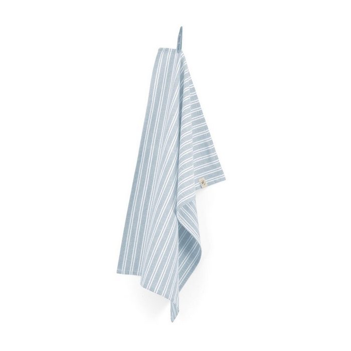 Walra Geschirrtuch Geschirrhandtuch Dry with Stripes Jeans Blau - 50x70 cm aus 100% Baumwolle Premium-Qualität - Vielfältig einsetzbares