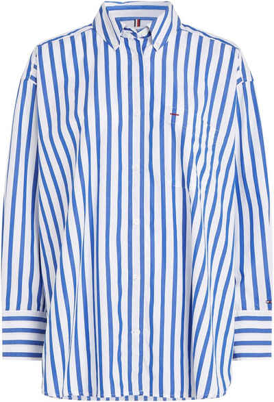 Tommy Hilfiger Hemdbluse STRIPED ICON OVERSIZED SHIRT im modischem Streifendessin