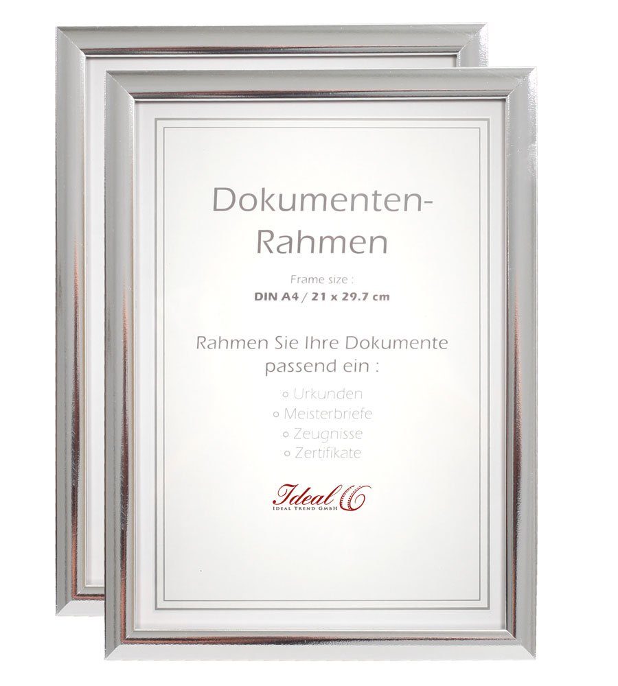 IDEAL TREND Bilderrahmen 2er 3er 5er 10er Pack Dokument Bilderrahmen 21x29,7 DIN A4 Urkunde Fot