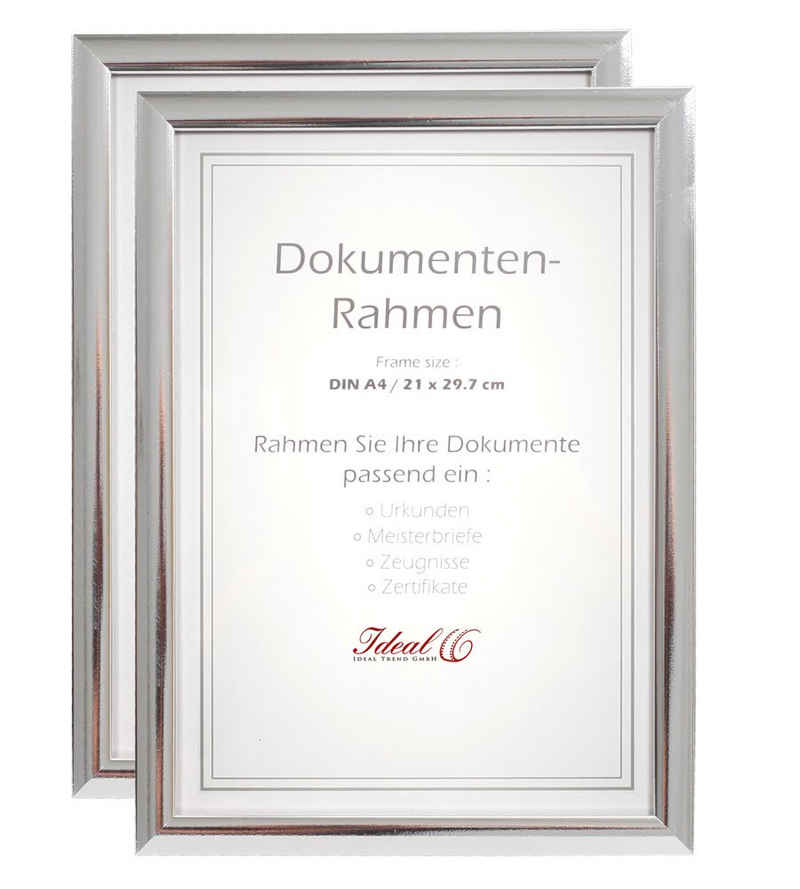 IDEAL TREND Bilderrahmen 2er 3er 5er 10er Pack Dokument Bilderrahmen 21x29,7 DIN A4 Urkunde Fot