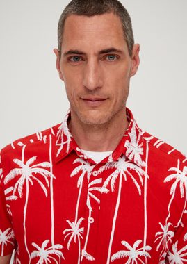 s.Oliver Kurzarmhemd Regular: Hemd aus Viskosemix