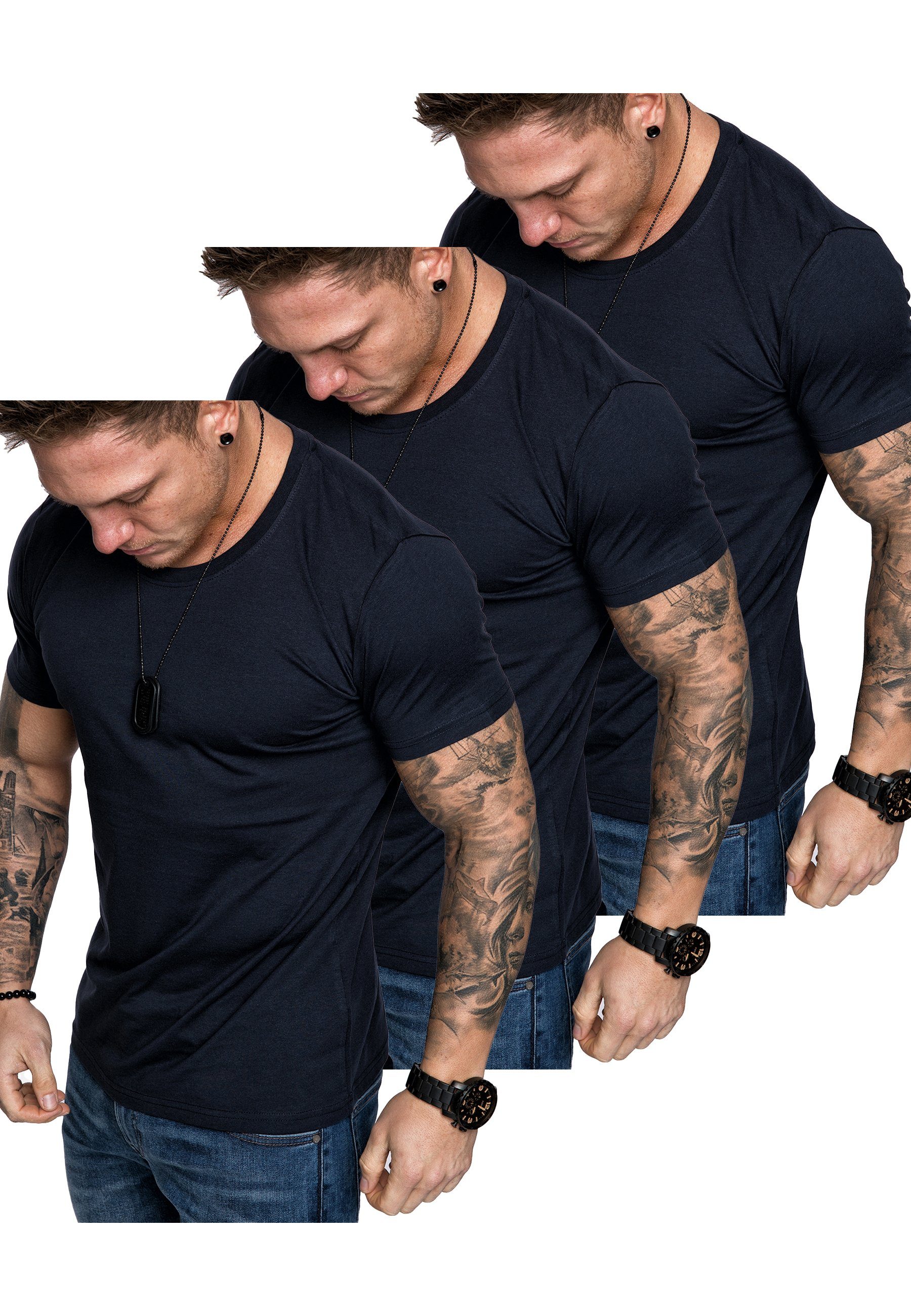 T-Shirt 3. LANCASTER 3er-Pack T-Shirts