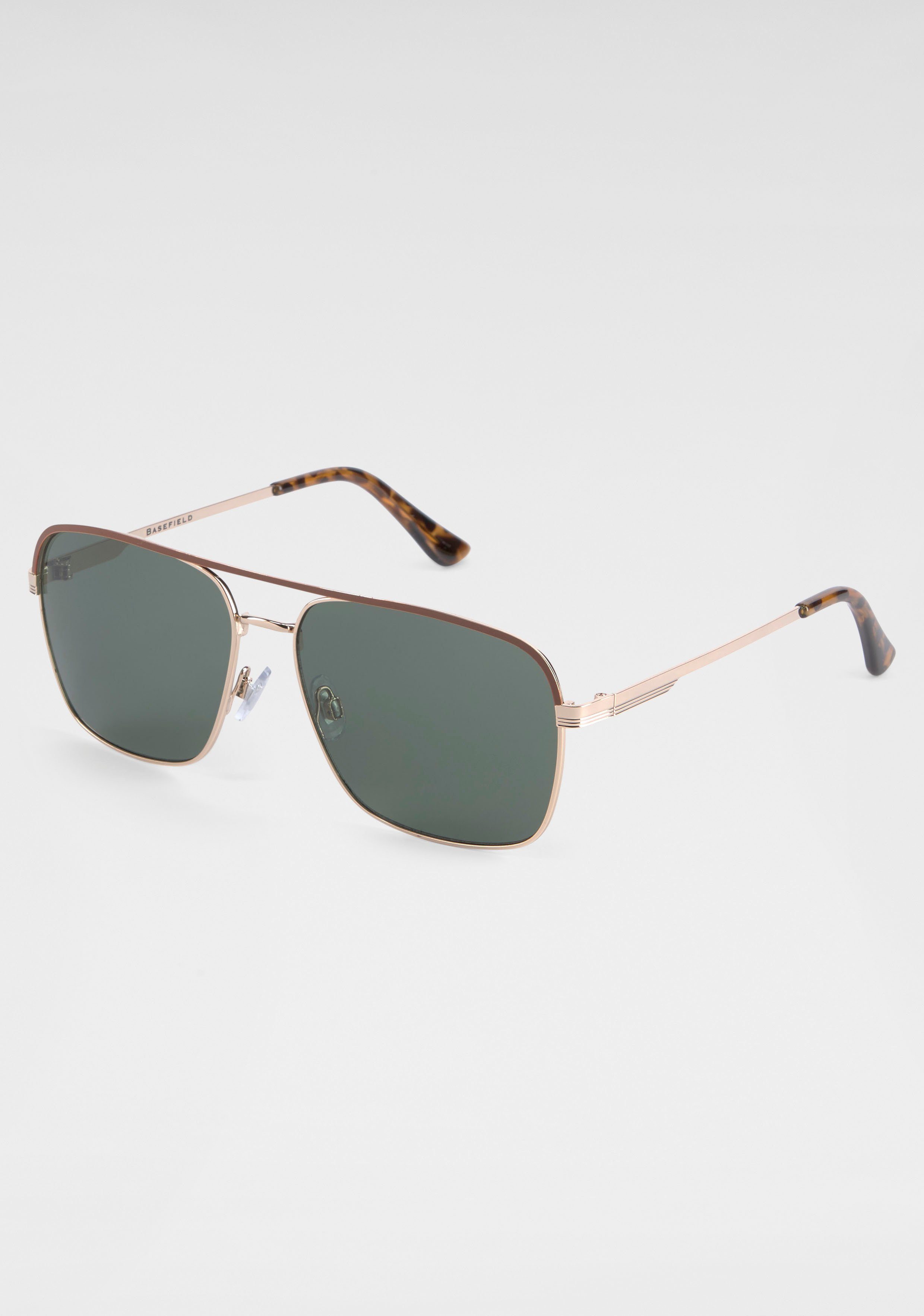 BASEFIELD Sonnenbrille goldfarben-grün