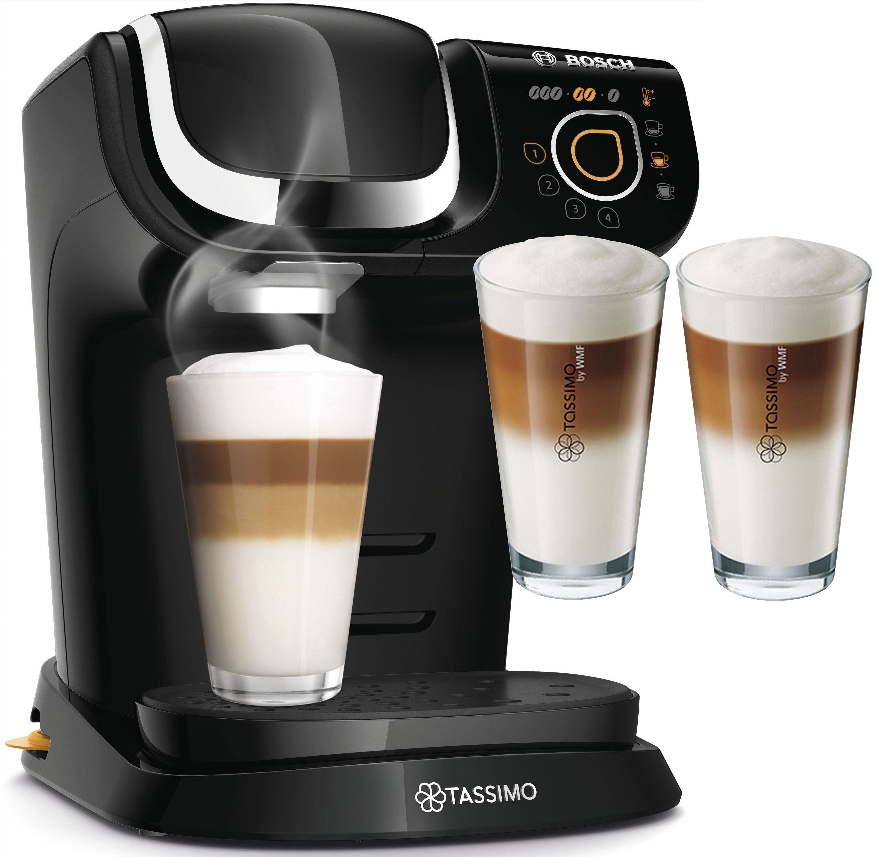 TASSIMO Kapselmaschine My Way 2 TAS6502, Personalisierung, über 70 Getränke, mit Wasserfilter, inkl. 2 Gläser »by WMF« im Wert von 9,99  UVP