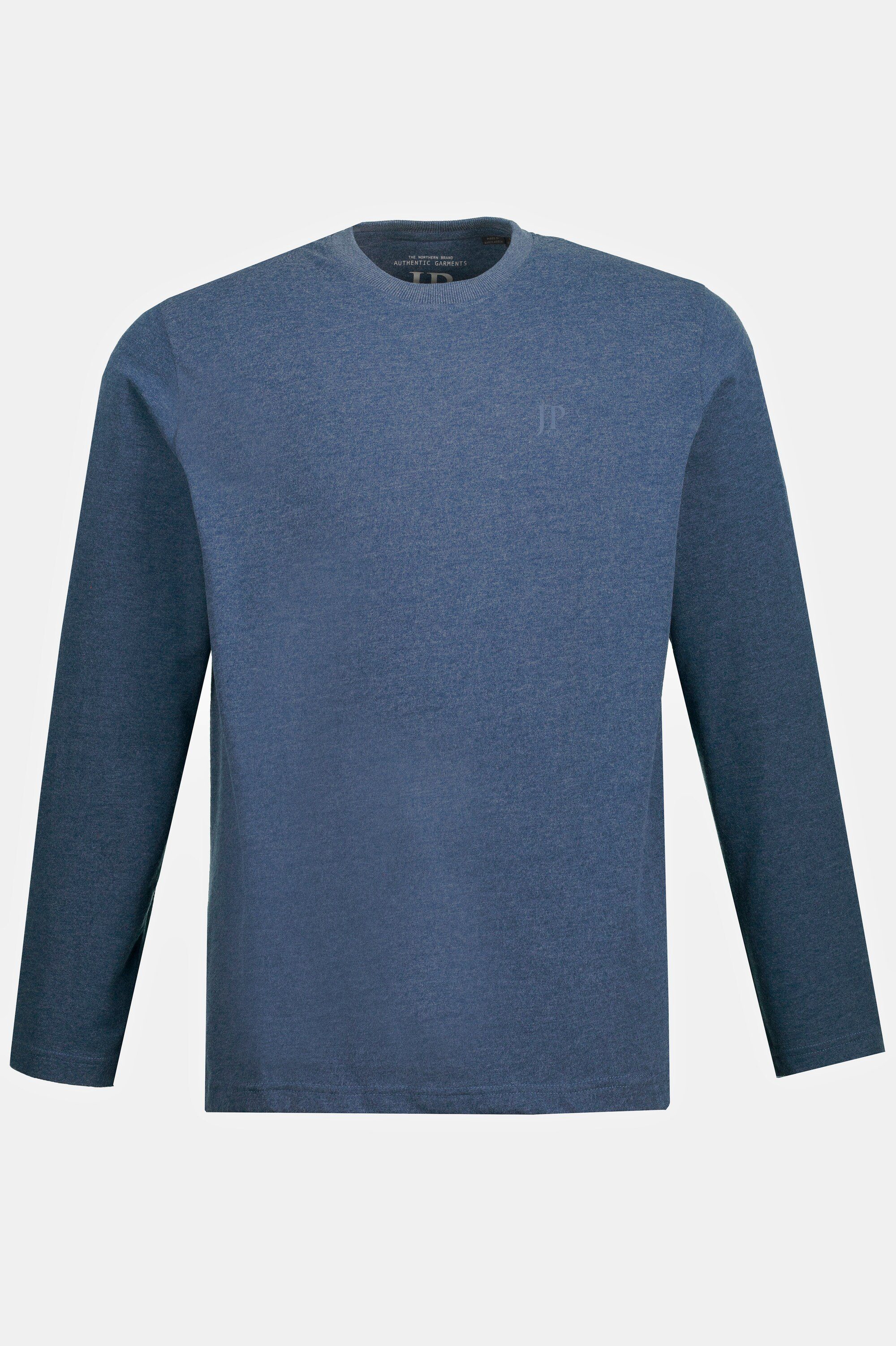 JP1880 T-Shirt Langarmshirt bis 8XL blue denim Basic