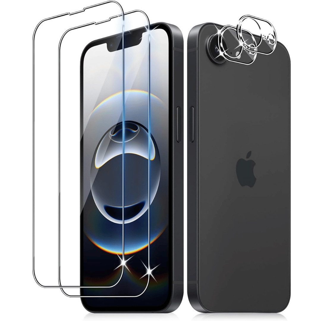 SmartUP Displayschutzglas 2X Schutzglas für Iphone 17e Display Kamera Panzerfolie Full Screen 9H für iPhone 17e, 4 Stück, Rundumschutz, passgenaue Verarbeitung