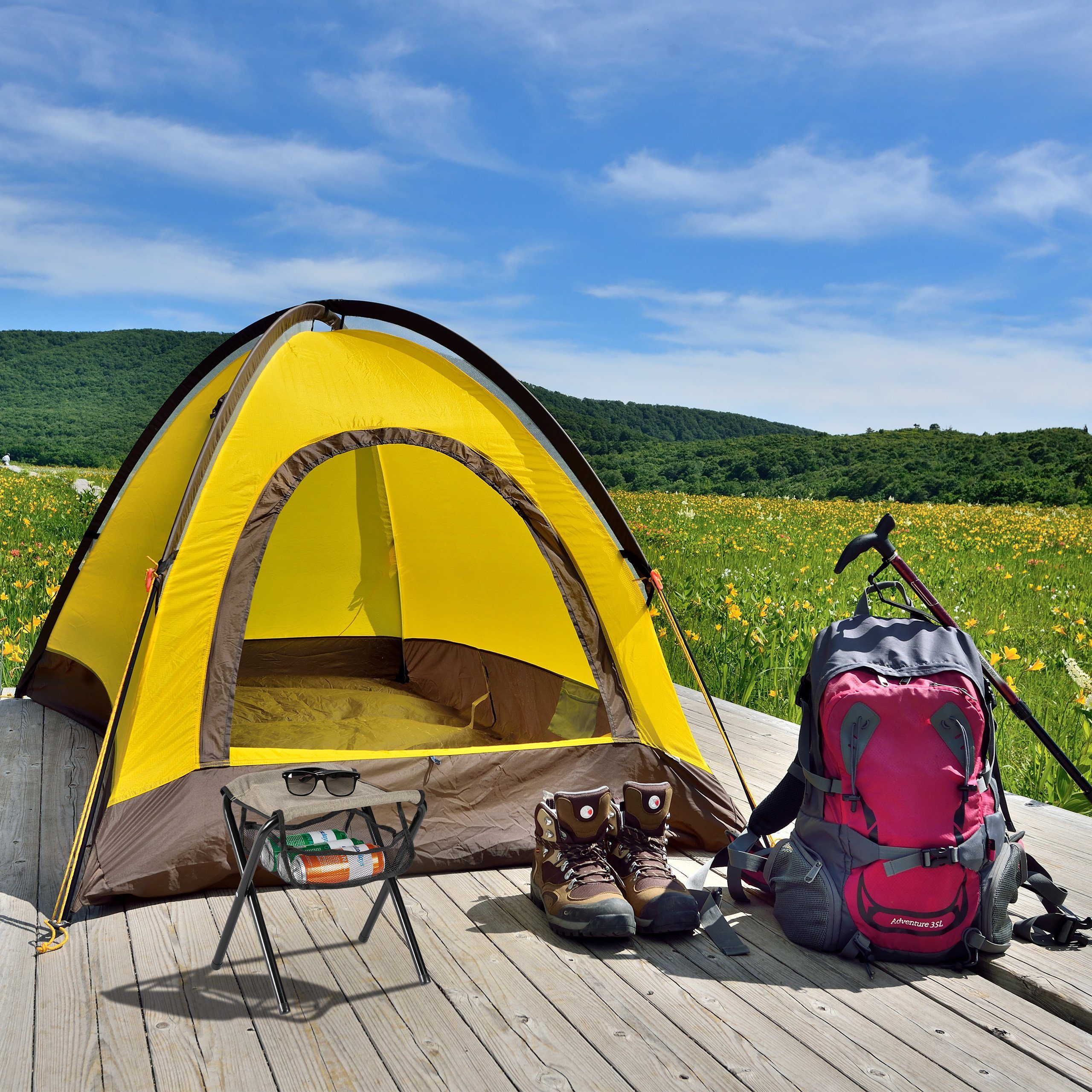 relaxdays Campinghocker Klapphocker bis 120 kg günstig online kaufen