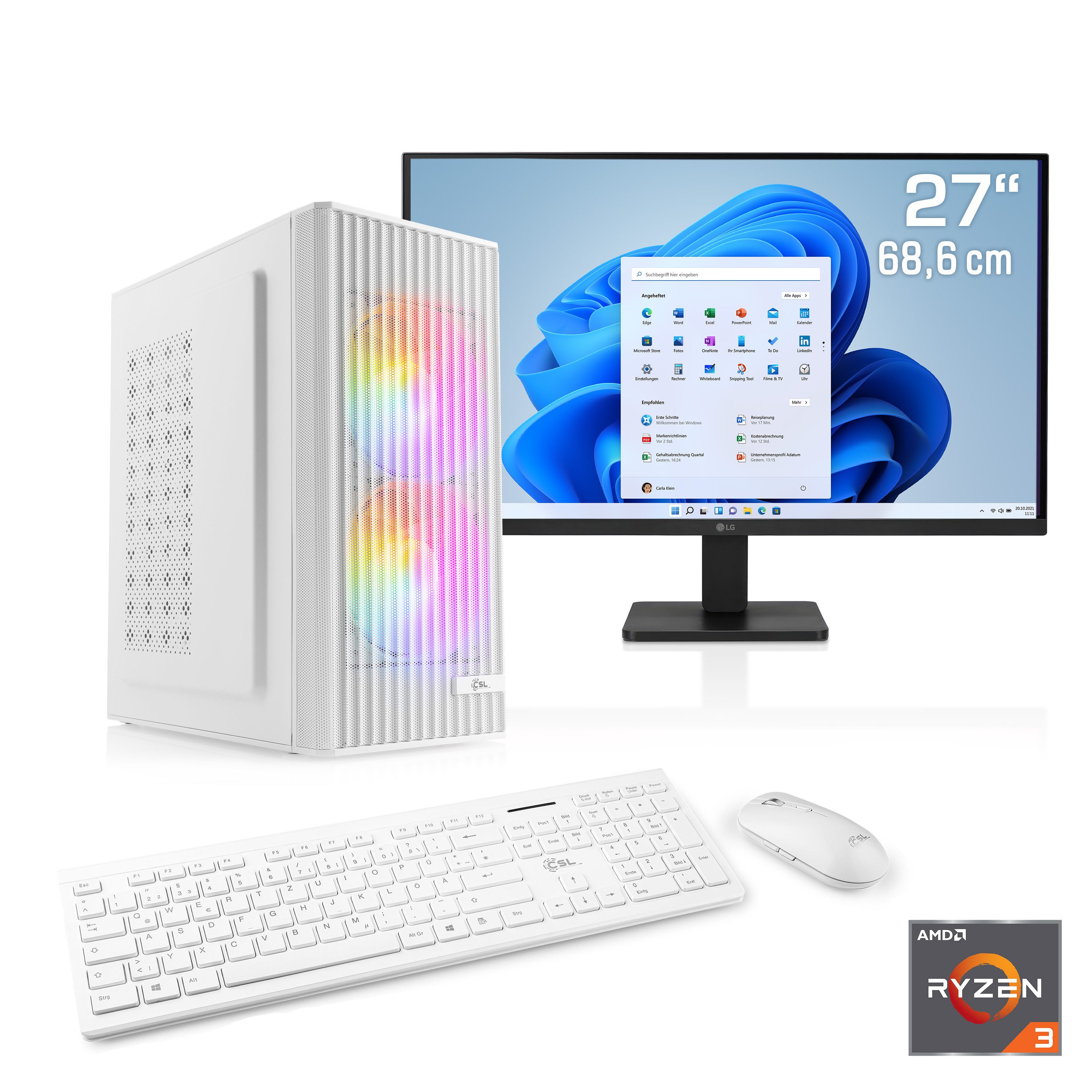 CSL Spectrum V25210 PC-Komplettsystem (27"", AMD