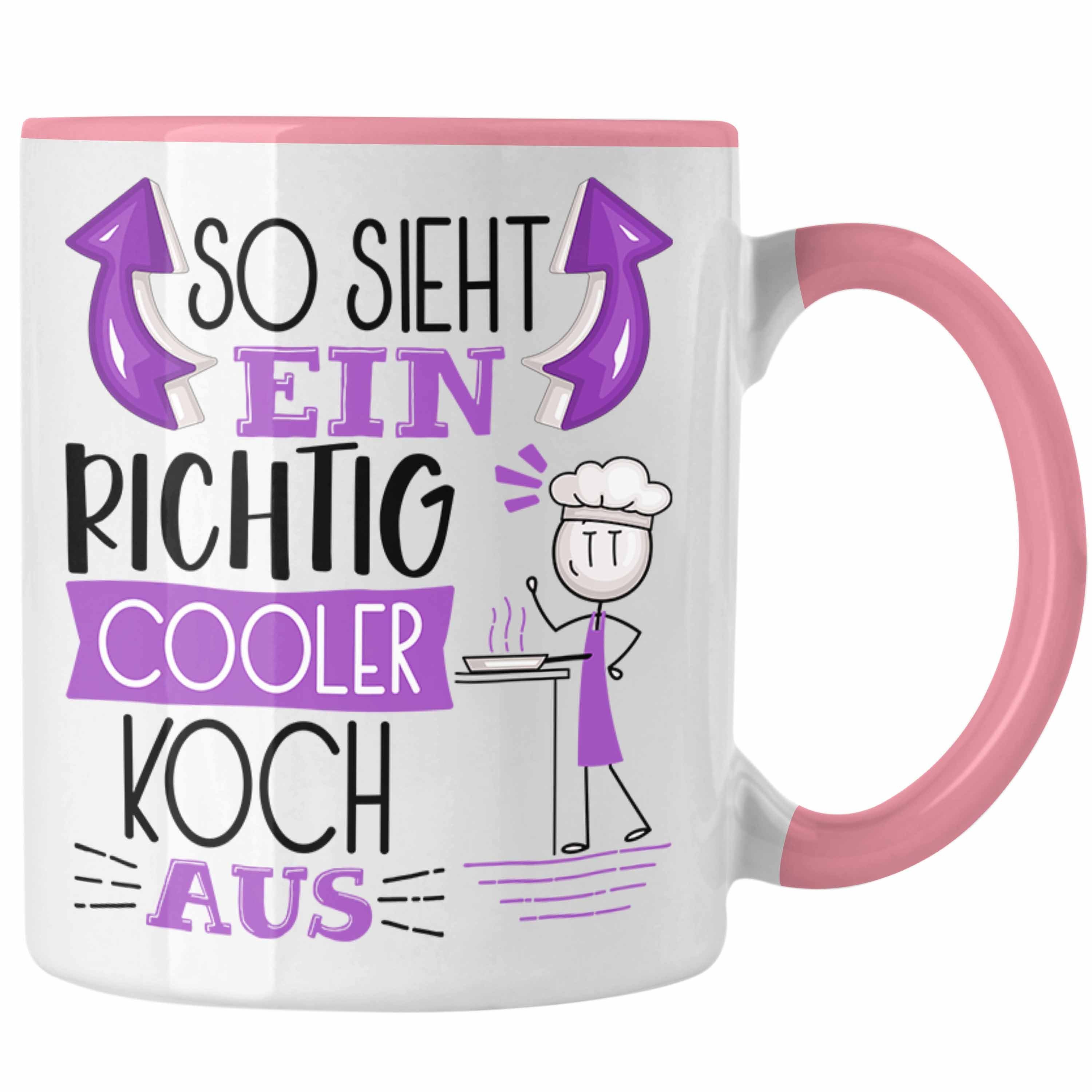 RIchtig Geschenk So Tasse Koch Sieht Ein Cooler Aus Geschenkidee Rosa Koch Tasse Trendation