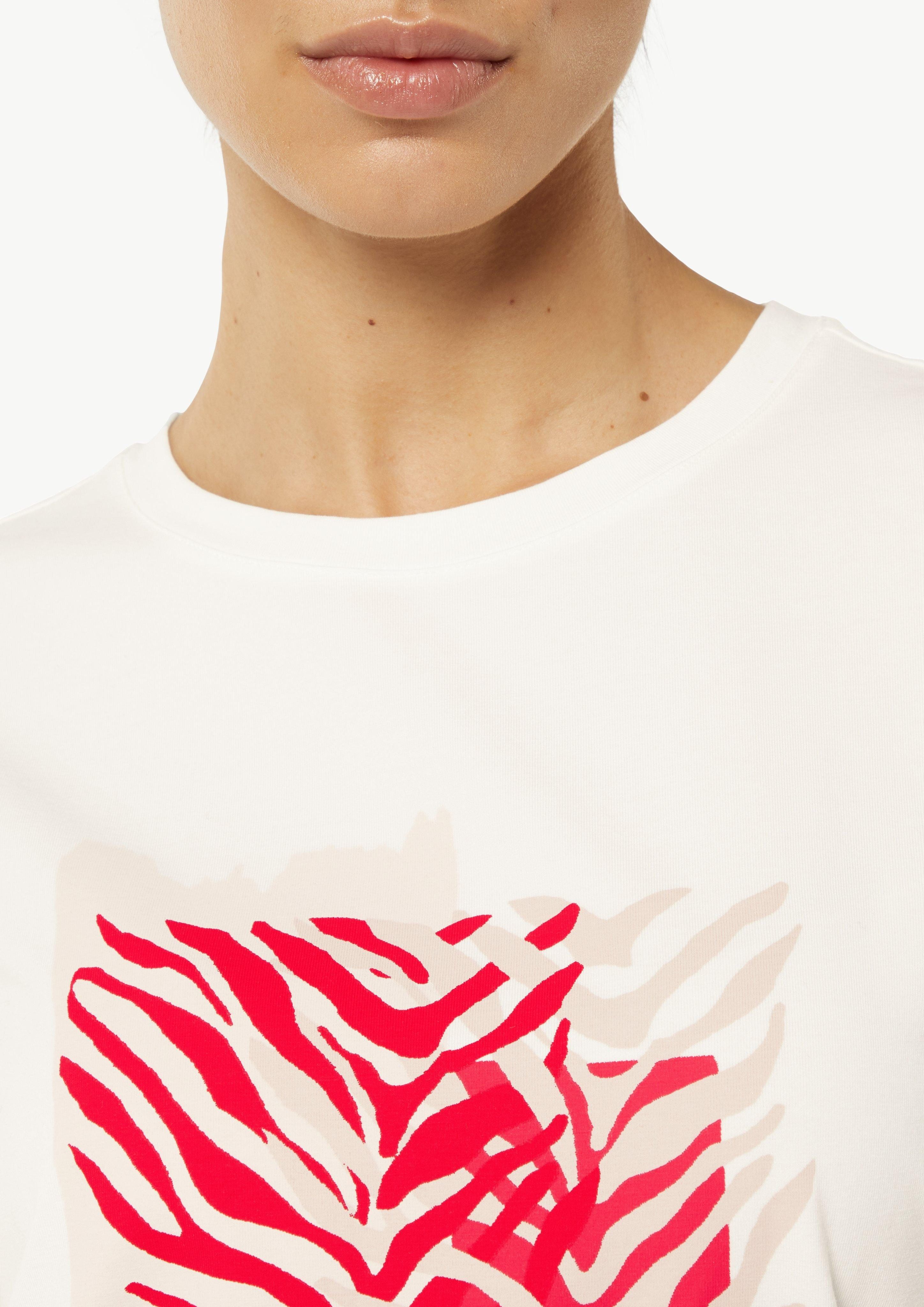 Comma Kurzarmshirt T-Shirt mit Artwork Artwork günstig online kaufen