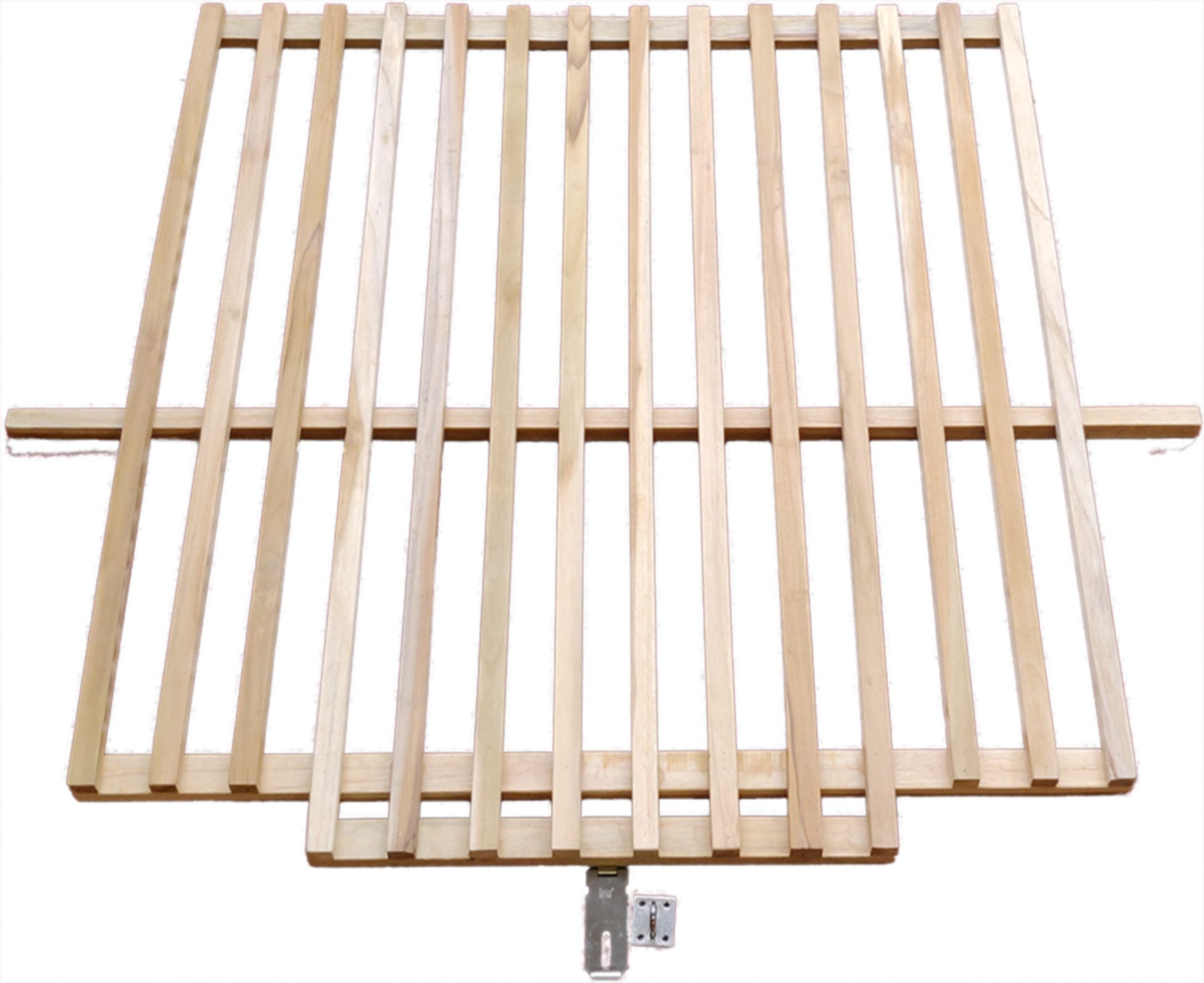 Strandkorb-King Strandkorb Strandkorb-King Schutzgitter Teak für 2 Sitzer 125cm, BxTxH: 128x110x4 cm