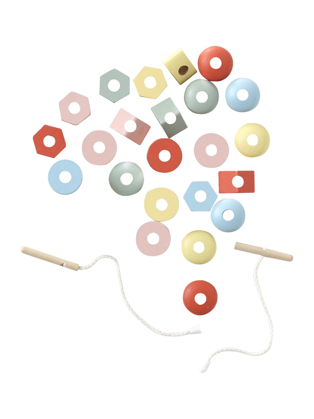 vertbaudet Kreativset Baby XL-Holzperlen im Eimer FSC®