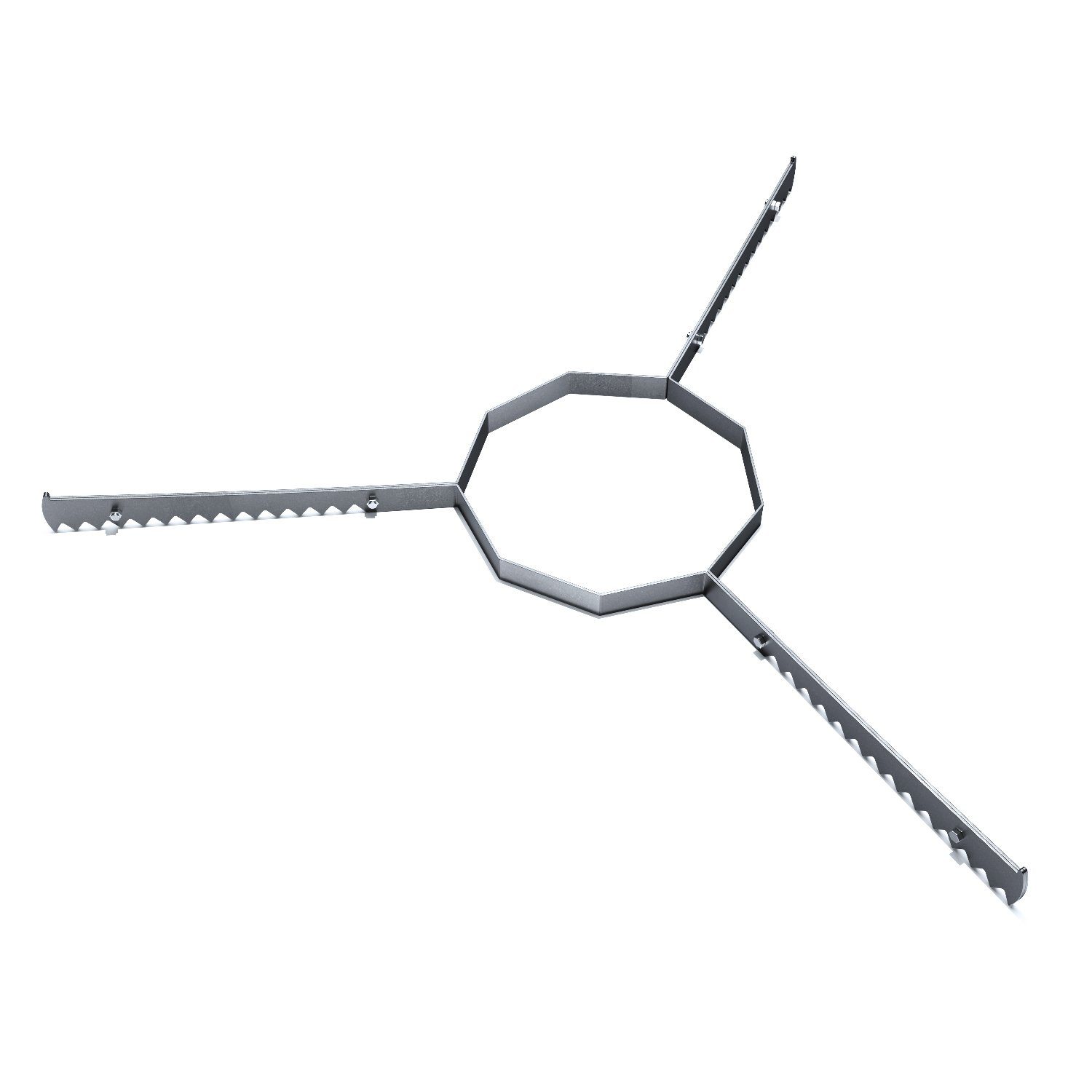 tuning-art Grillplatte AL01-80 Auflageleiste Abstandshalter Auflageeisen für 80er Grillring