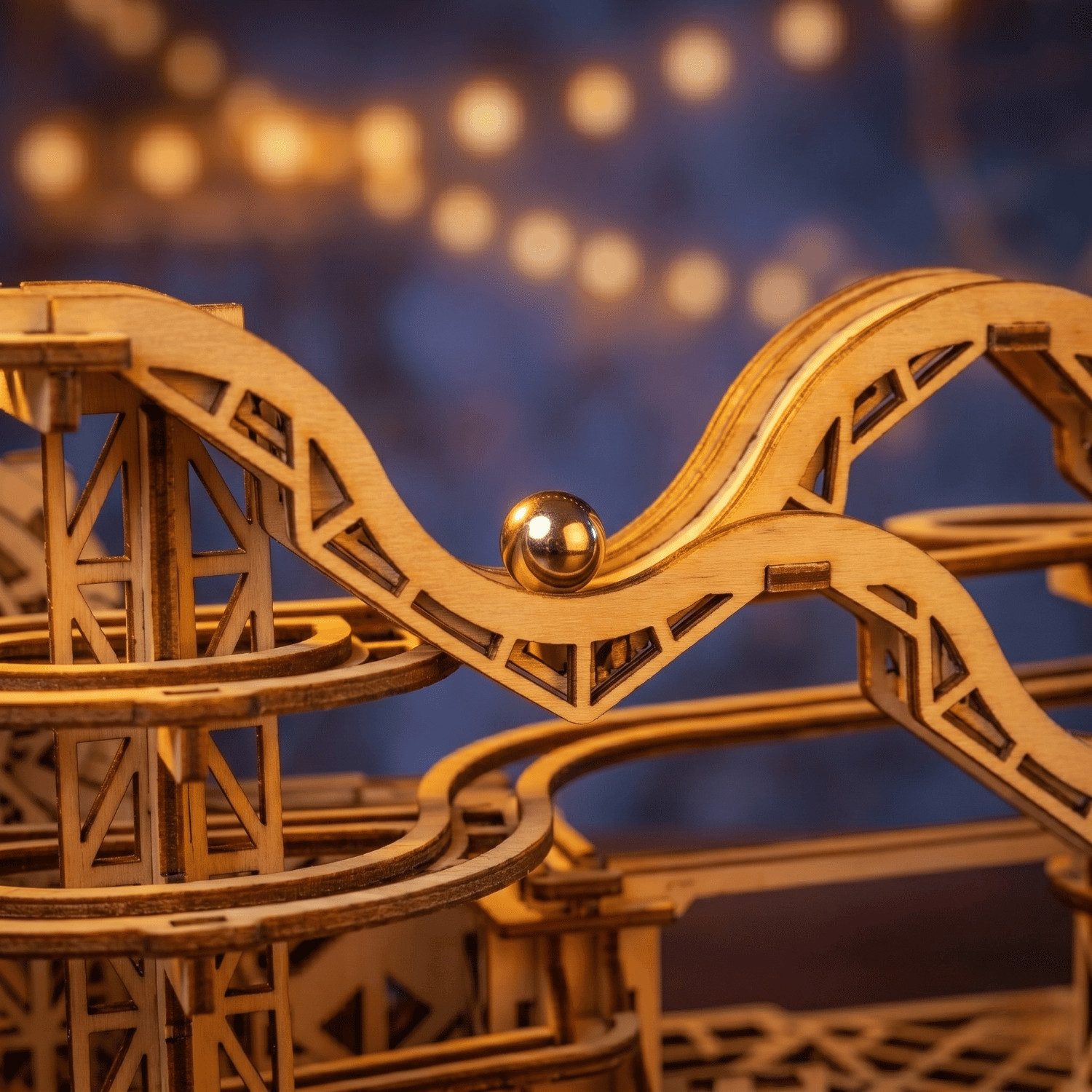 Eco Wood Art Modellbausatz Cyclone Marble Run Murmelbahn, (294-tlg)