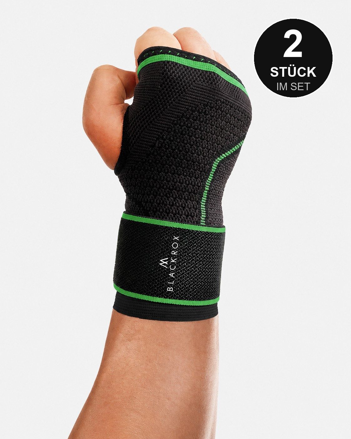 BLACKROX Handgelenkbandage [Vergleichssieger 2026] PHOENIX Handgelenkbandage 2er-Set, S-L